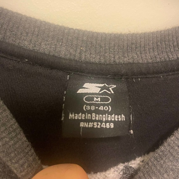 VTG Men’s Starter Pullover Grey Gray Sweater Medium M‎ #52469 - Picture 4 of 7